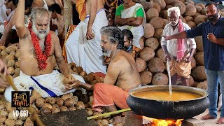 Breaking 12000 coconuts in 3 hrs single handedly | Kerala Temple Coconut Breaking Ceremony