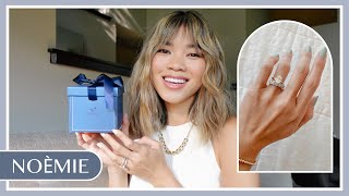 All about my Noemie Wedding Band! Unboxing a new Oval Diamond Eternity Band by Noemie - brand review