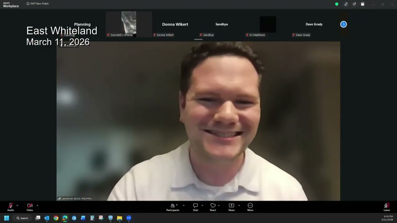 March 11 2026 East Whiteland Township Board of Supervisors