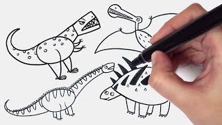 Vamos desenhar um dinossauro fofinho? 🦕✍🏻