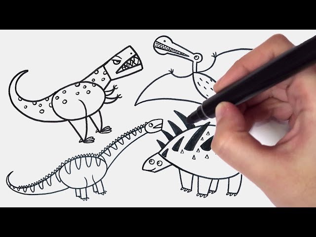 Dinossauros - Desenhos Passo A Passo - Drogarias Pacheco