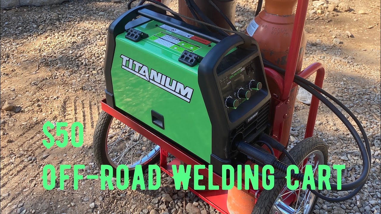 How to build an offroad allterrain welding cart from Harbor Freight YouTube