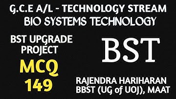 BST UPGRADE PROJECT ( MCQ 149) - BIO SYSTEMS TECHNOLOGY | TAMIL | BST MCQ EXPLANATION FOR BIO TECHIE