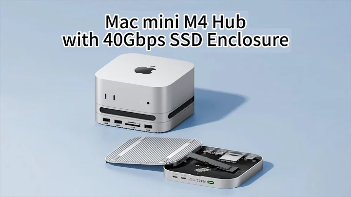 40Gbps Mac mini M4 Docking Station with USB4 SSD Enclosure