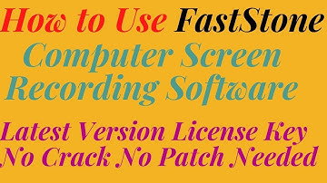 Best Screen Record Software | Latest Version with License Key No crack | FastStone Screen Recorder