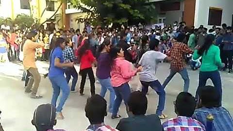 iare college flash mob 2015