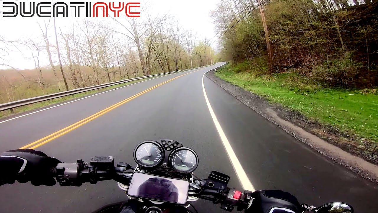 Ducati'ing old route 17, Roscoe New York, moist backroad ride to the places I love v991