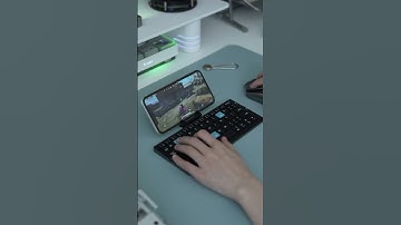 Mini Foldable Bluetooth Keyboard + Magnetic Stand | Credit: @mobilemania_557