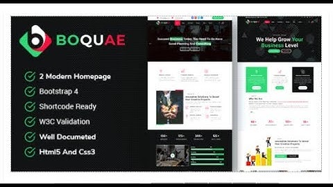 Boquae - Business and Consulting Responsive HTML5 Template | Themeforest Templates