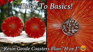 #490 Back To Basics Geode Coasters! So Easy For Beginners!