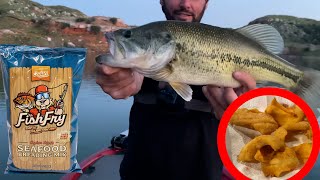 CATCH AND COOK! Trying StaleKrackers Two Step Fish Batter (Thats money dude)