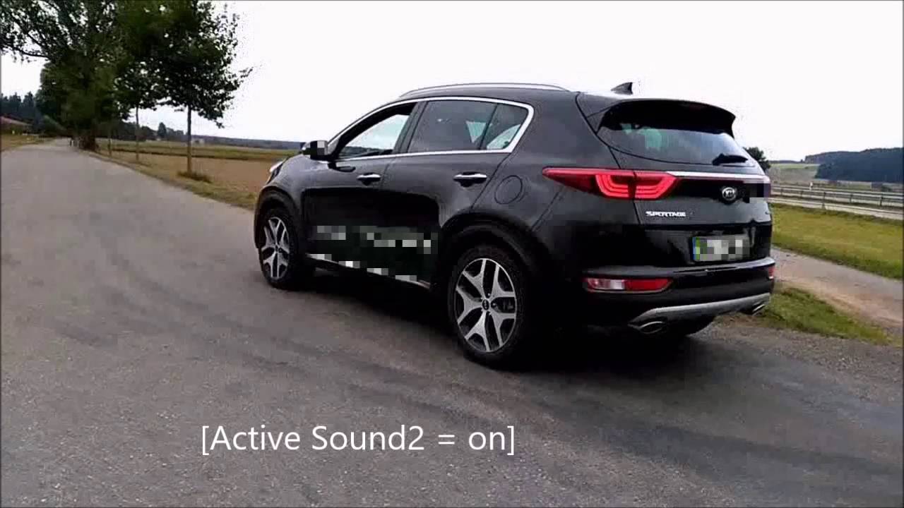 Kia Sportage with active sound YouTube