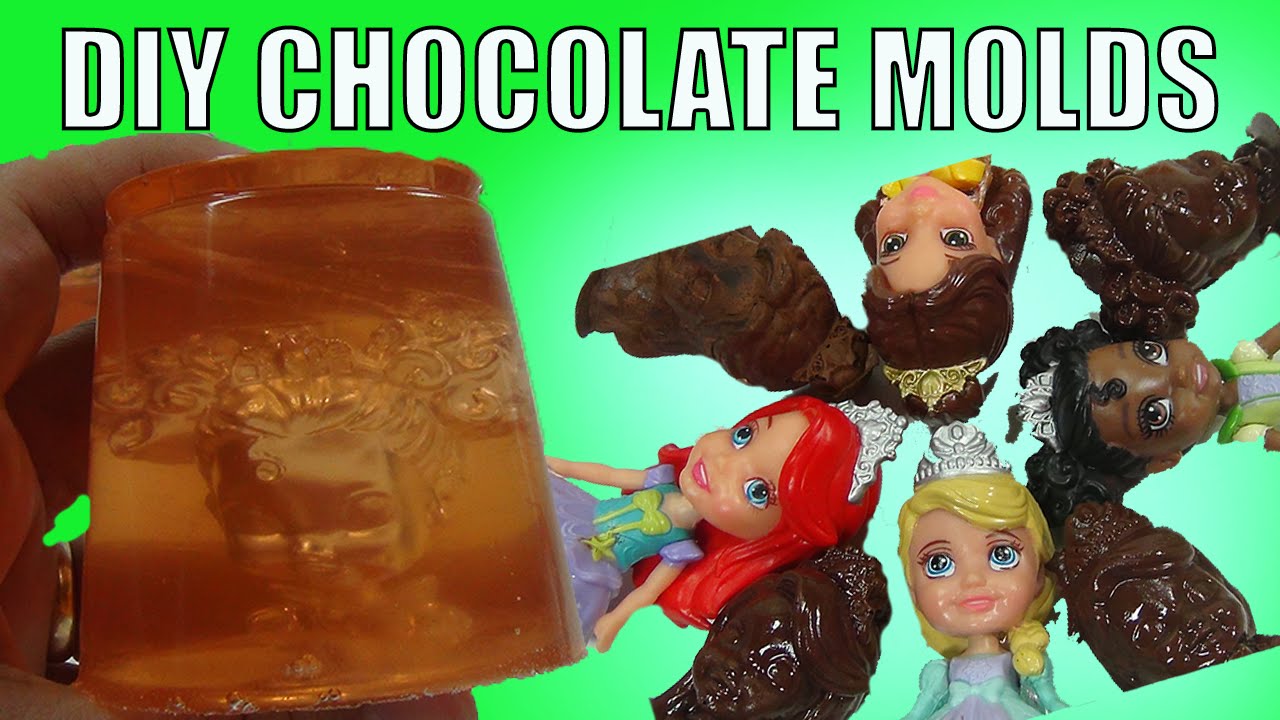 DIY Disney Princess Chocolate Molds with Gelatin jello jelly Make It