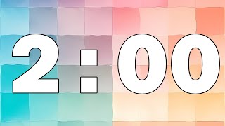 2 minutes Countdown Timer - Pastel Grid