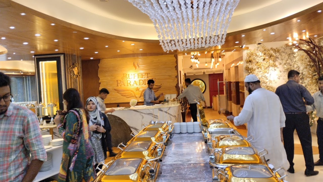 buffet food Dhanmondi Dhaka lunch paradise 600 taka vlog