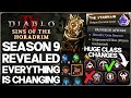 Diablo 4 - WARNING: Season 9 Changes Everything - Class &amp; Nightmare Dungeon Rework &amp; Custom Spells!