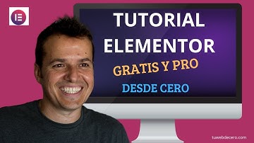 TUTORIAL ELEMENTOR para WORDPRESS  🎨  GRATIS Y PRO
