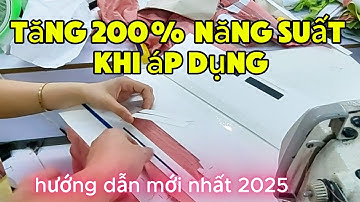 RẬP CẢI TIẾN 2 Chi tiết cách may cơi túi sau túi giả bằng rập cải tiến mới nhất 2025