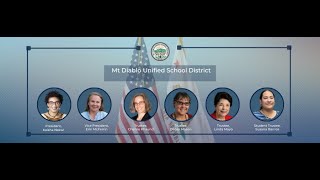 Mt. Diablo USD Board Meeting 09 27 23 Part 1