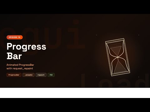 Animated Progress Bar in Rust egui — Download Manager App | Ep 15