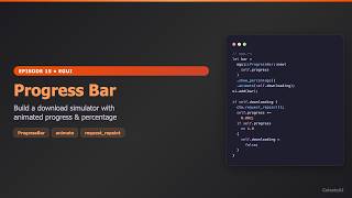 Animated Progress Bar in Rust egui — Download Manager App | Ep 15