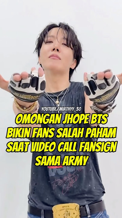 Omongan Jhope BTS bikin fans salah paham, saat video call fansign sama Army #kpop #shorts