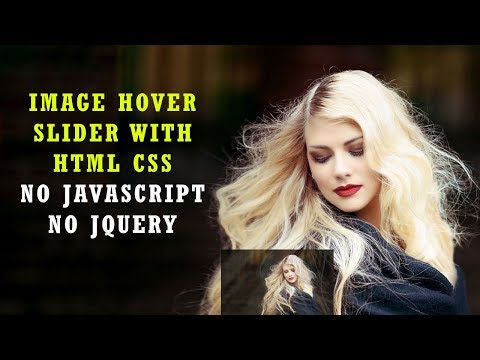 Image hover Slider with html and css | No Javascript or Jquery