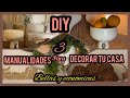 MANUALIDADES: IDEAS PARA DECORAR LA CASA, TRANSFORMANDO DECORACIONES/DECORATING IDEAS DIY