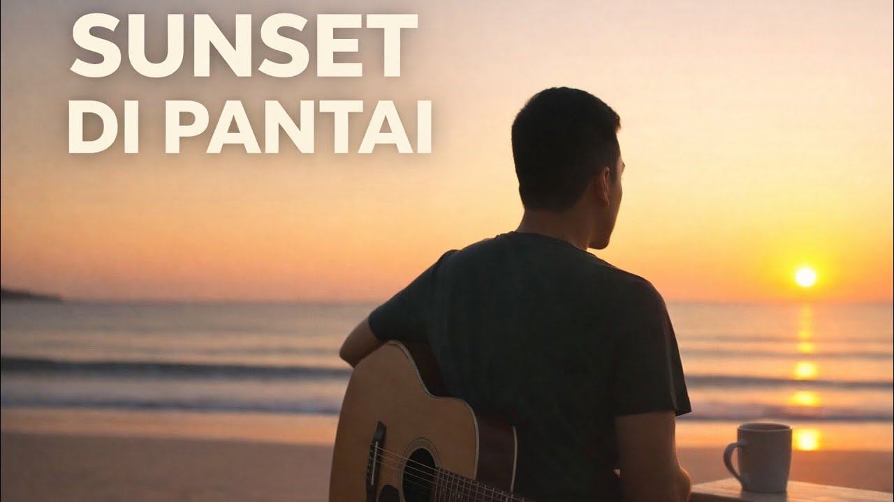 Sunset di Pantai – Lagu Akustik Senja | Tenang, Damai, dan Sederhana