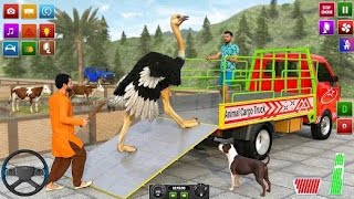 Offroad mud truck simulator driving animal transport 3D game  screenshot 4
