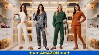 Massive Amazon Loungewear Haul | Cozy Seasonal Pajamas Try-On