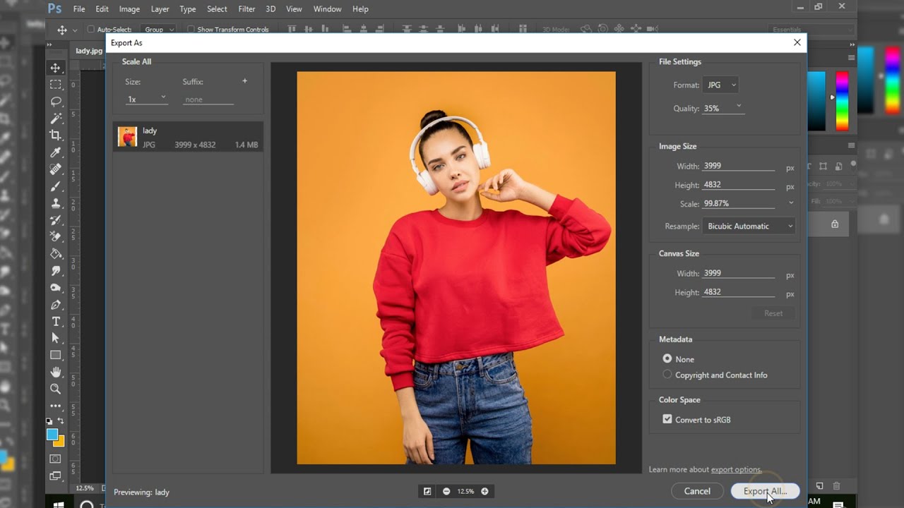 How to Export Your Images Out of Photoshop CC for the Web - YouTube