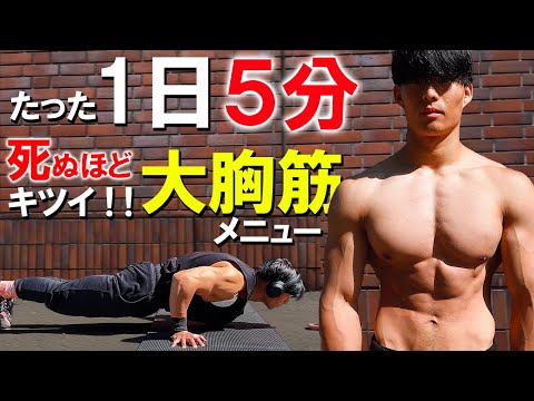 【5分間】確実にデカくなる12種目大胸筋トレーニング【今までの筋トレは甘すぎです】