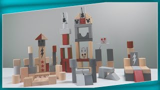 Mickey Blocs Bois - Imaginer Des Construction Avec 100 Blocs Jeu d'éveil