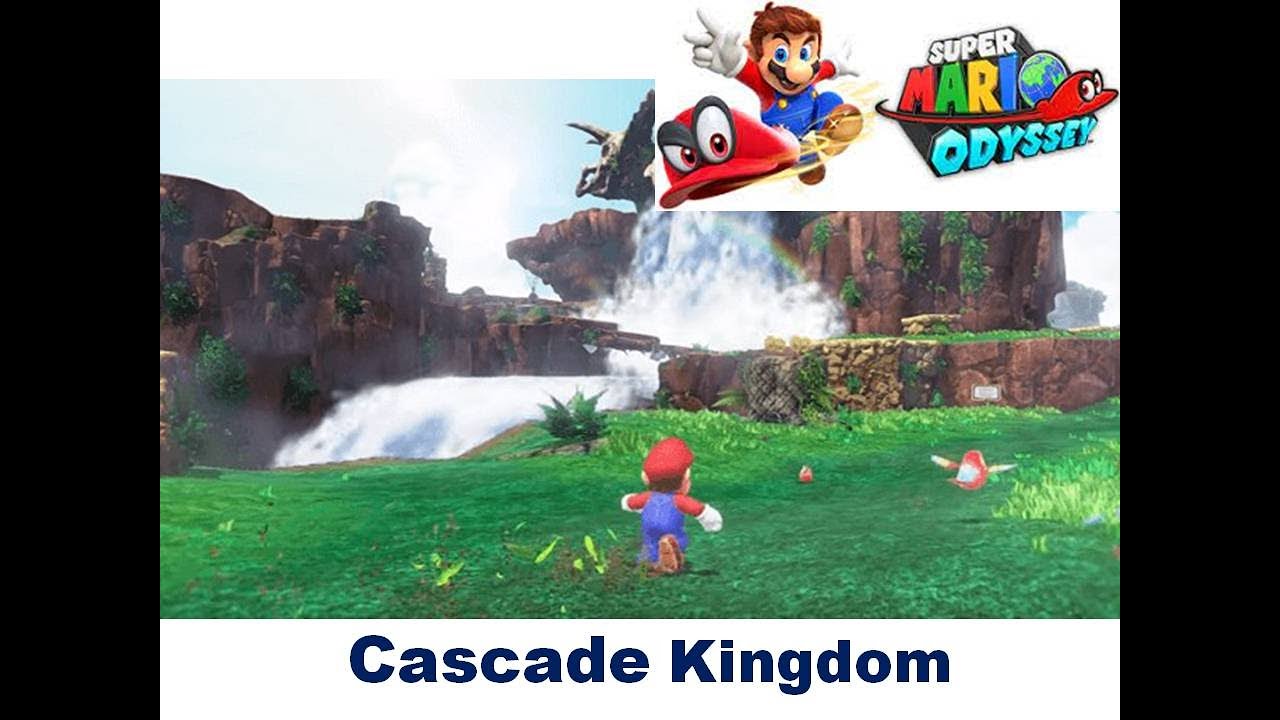 Mario Waterfall Super Mario Odyssey: Gameplay Walkthrough Part 2 - Cascade Kingdom ...