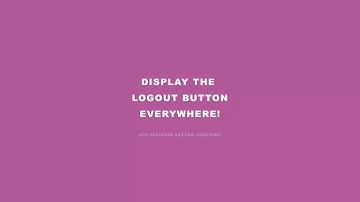 How to display the WooCommerce logout button with a shortcode