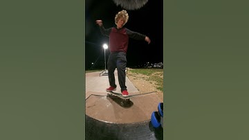 today I learned FRONTSIDE FEEBLE-learning new trick daily until 10k subs #shorts #skateboarding