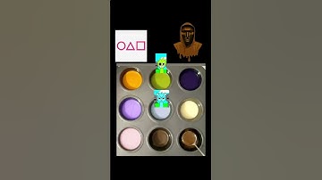Squid game and sprunki guess the mixed color #squidgame2 #sprunki #colormixing #satisfying