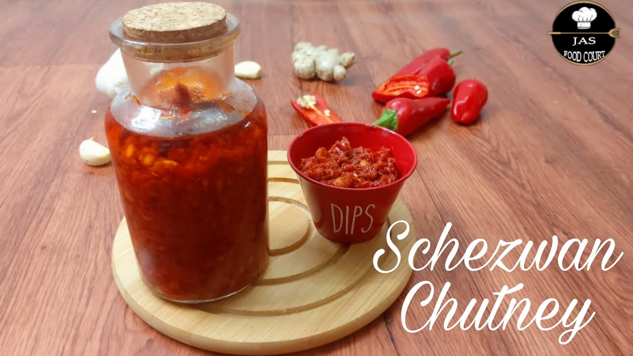 Fresh chillies Schezwan Chutney Schezwan sauce Schezwan chutney recipeशेजवान चटनी Jas Food