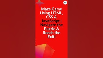 🏆 Build a Maze Game in 60 Seconds! ⏱️ (HTML, CSS, JavaScript) 🎮🧩 #shorts