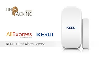 UnPacking KERUI D025 Alarm Window/Door Sensor