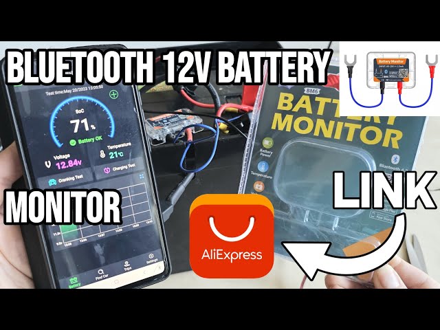 Drahtlose Bluetooth 12V Batterieüberwachung BM6 mit Autobatterie