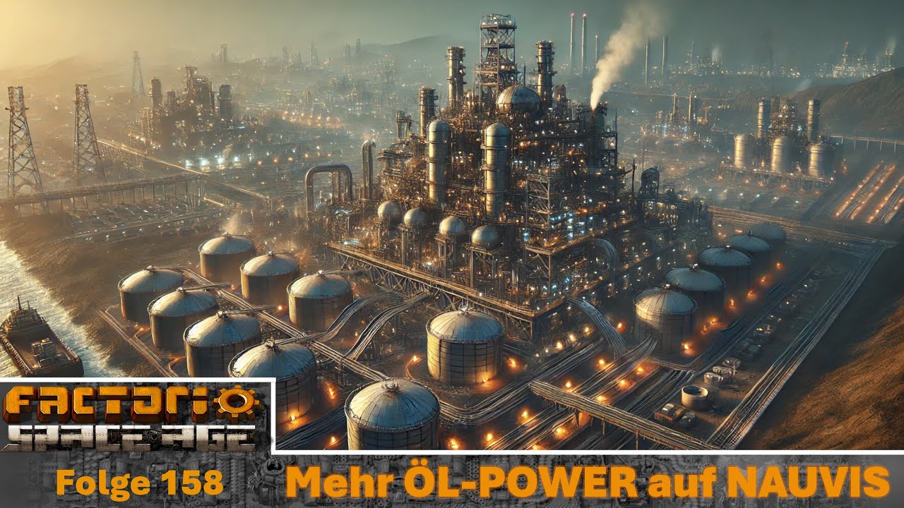 🛢️ Nauvis bekommt ein XXL-Öl-Upgrade – mehr Durchsatz + Power | FACTORIO SPACE AGE - 158 - 