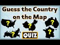Guess the Country on the Map Quiz