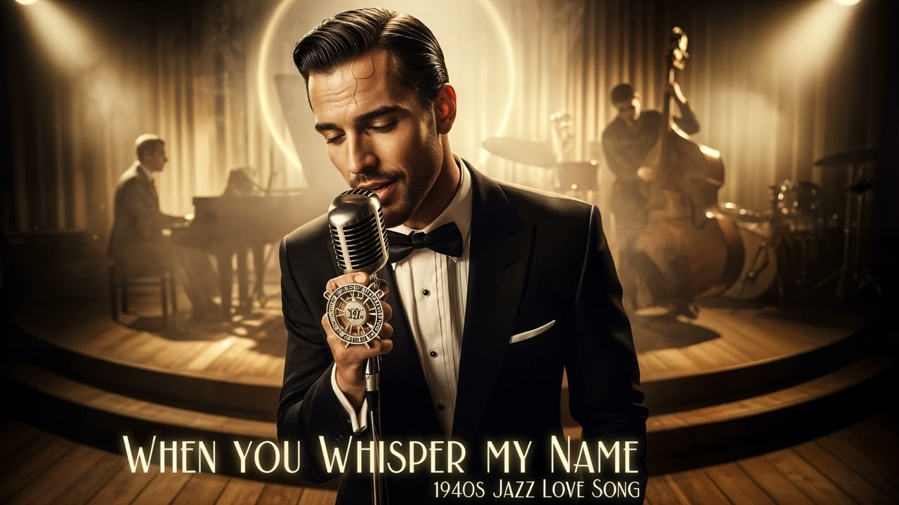 Big Band Swing Music - When You Whisper My Name – 1940s Jazz Love Song (Male Vocal Ballad)