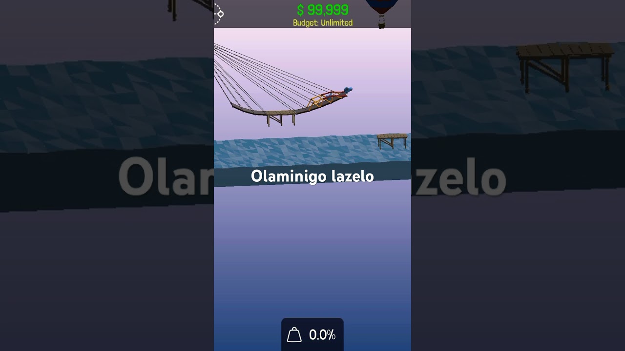 Jump poly bridge and singing a cruise control song