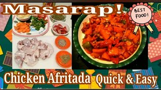 how to cook chicken afritada panlasang pinoy / chicken afritada - yummy