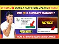 Bgmi notice  bgmi 31 play store update  bgmi new update  bgmi 31 update release date