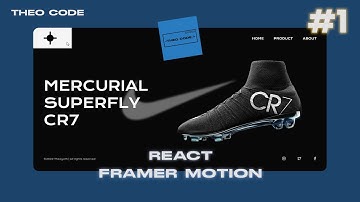 I create Landing page using React js + Framer motion | #1