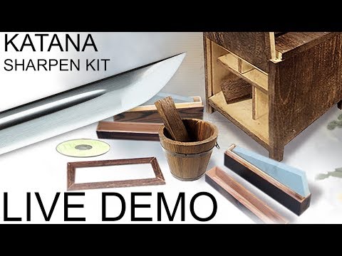 How to use Pro Samurai Sword Sharpening Kit - Live Demo by Musashi 